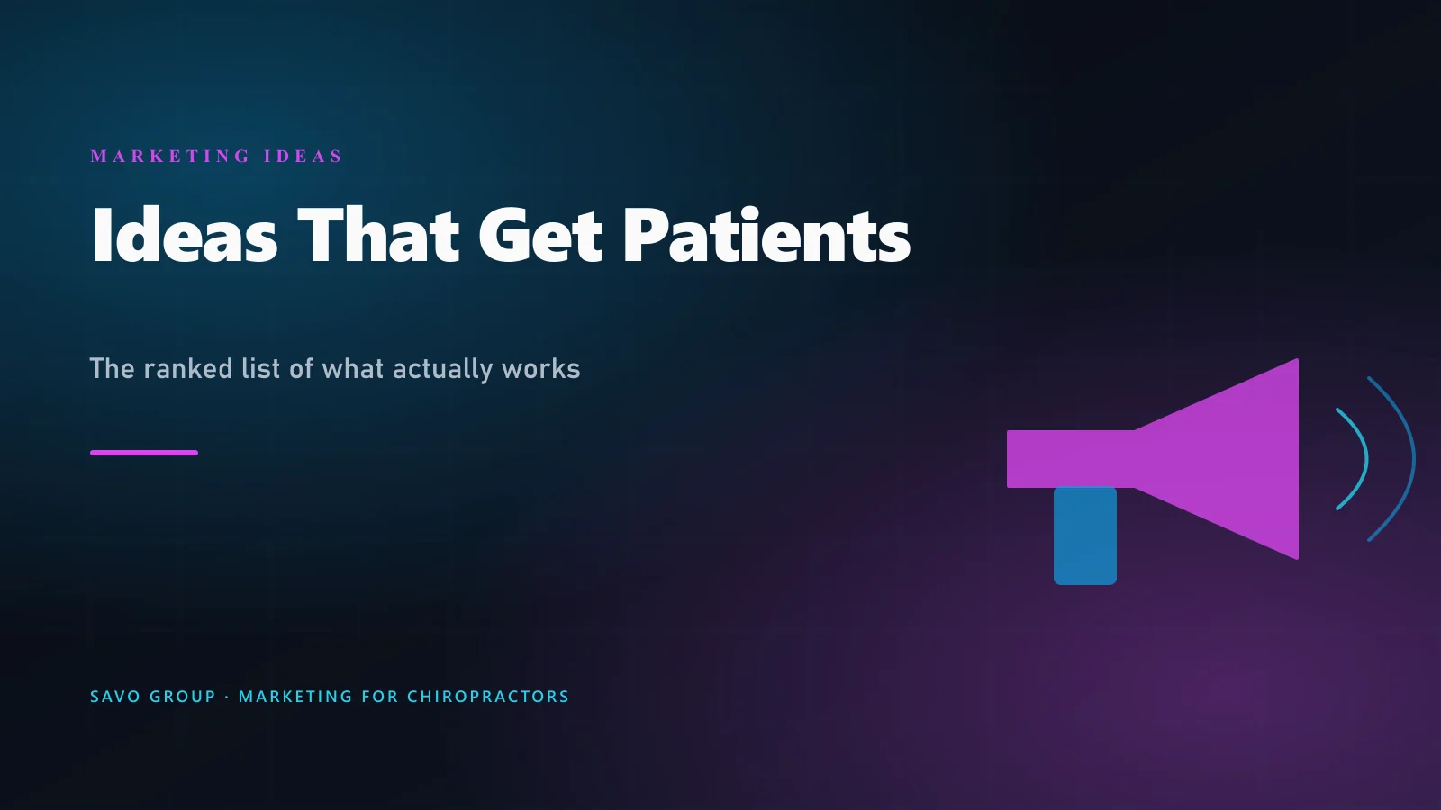 Chiropractic marketing ideas ranked by what actually produces new patients: local search and the Map Pack, reviews, a fast condition-focused website, AI search, and Google Ads
